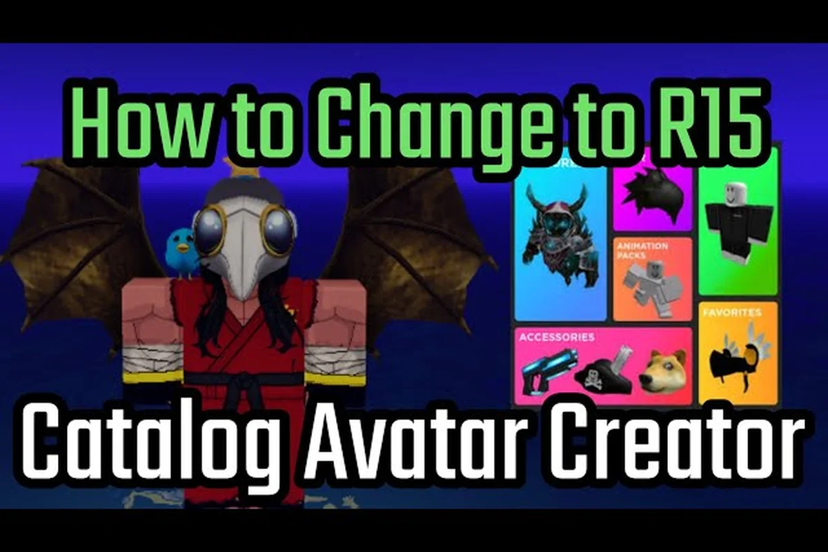 Catalog Avatar Creator body guide: sizes and bundles